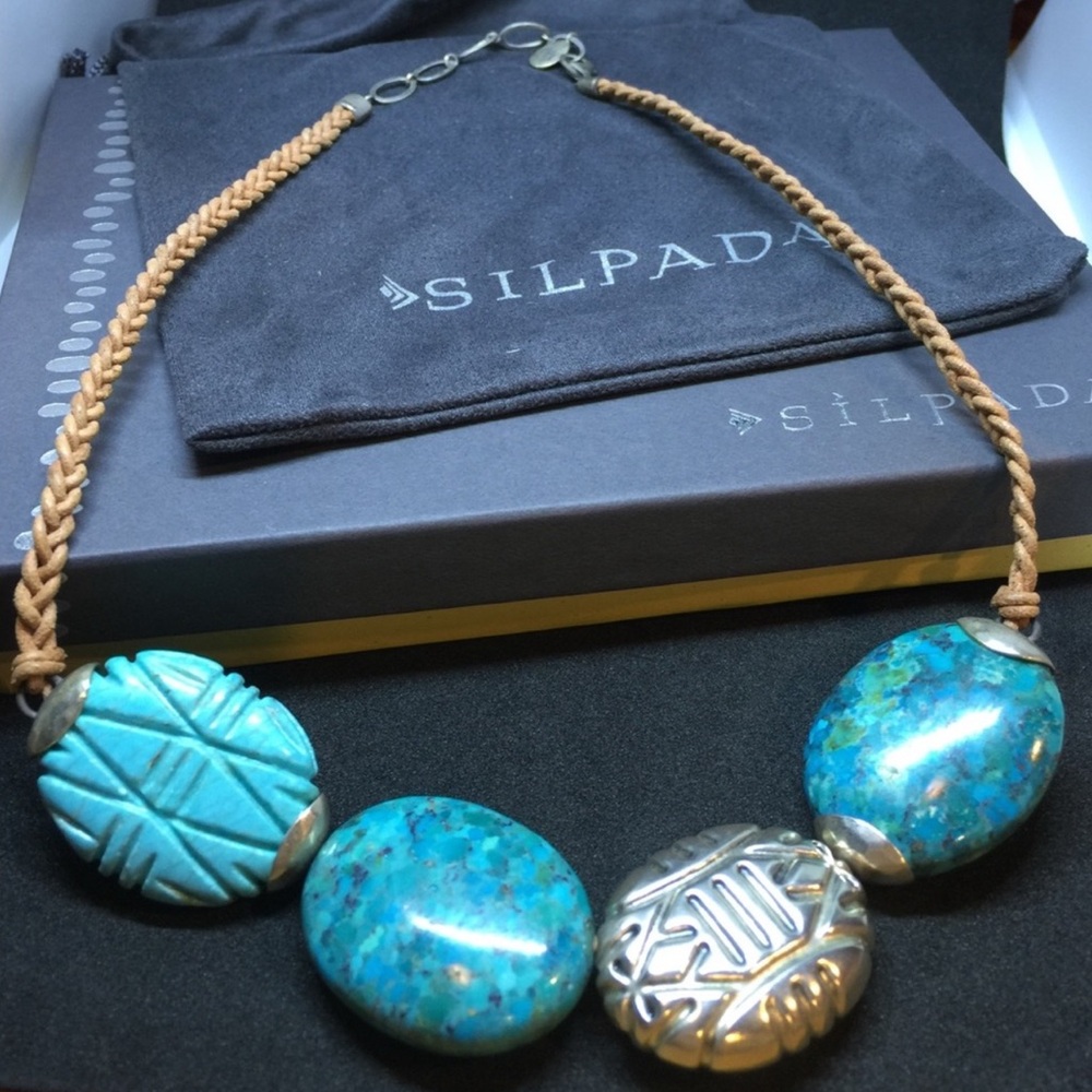 Silpada Turquoise and Silver Necklace